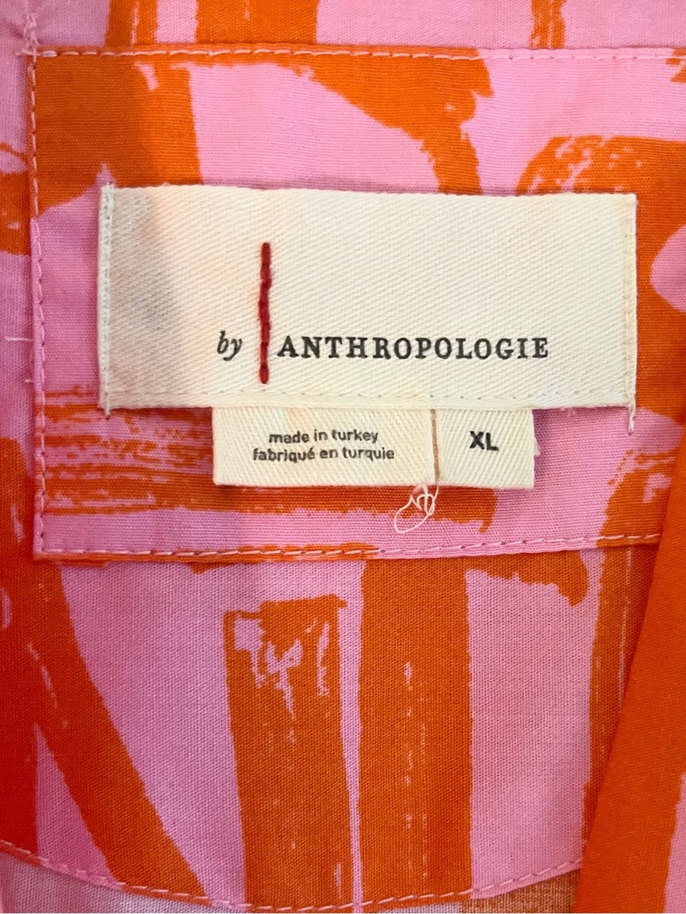 Anthropologie Pink and Orange The Somerset Printed Tiered Maxi Dress - Picture 3 of 4